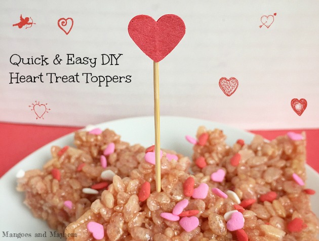 DIY Heart Cupcake Topper for Valentine's Day