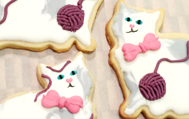 Royal Icing Cat Cookies