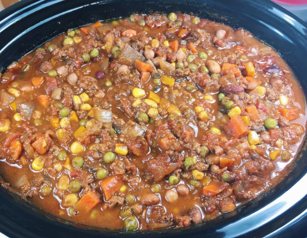6qt slow cooker vegetable beef chili recipe