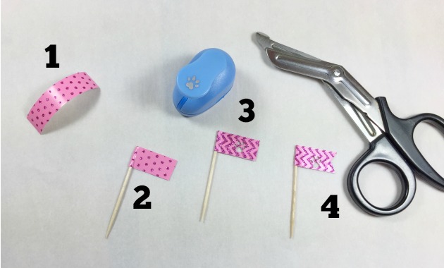 How to Make Paw Print Flag Toppers