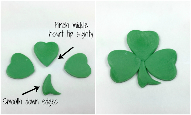Making a Shamrock with heart cutters 3