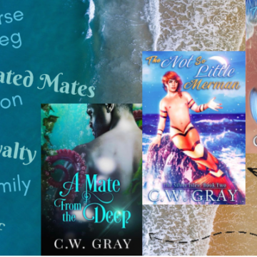 The Silver Isles Series by CW gray. Mermen shifters. Paranormal romance. MM romance. Fated mates. mermen books